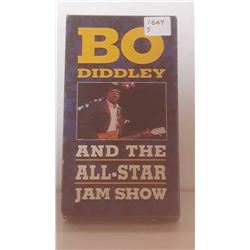 Bo Diddley on the All-Star Jam show VHS movie