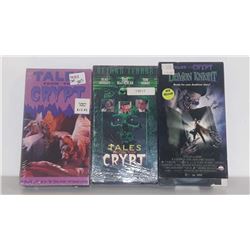 3 set Tales from the Crypt classic VHS movie