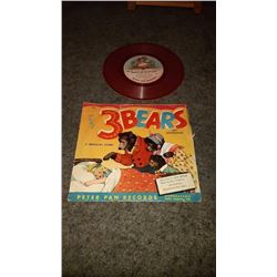 45 RPM three bears and Goldilocks fair condition