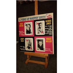 4 Kings of country music Buck Owens George Jones Rodger Miller Jimmy Dean good condition