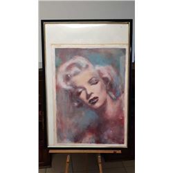 Original Marilyn Monroe PASTEL BY GRAYDON 22" X 30" SIGNED LOWER RIGHT CORNER