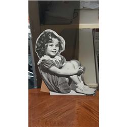 New cardboard Shirley Temple cut out 12" X 14" (197)