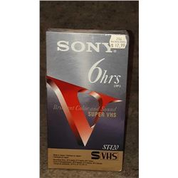 New Sony super VHS still sealed in original packaging