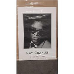 Ray Charles black and white poster 20in by 27.5 in