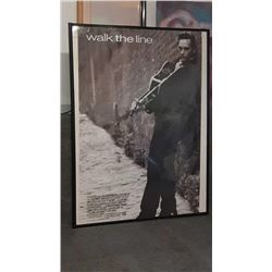 Walk the Line movie poster black and white 40 in by 27 in