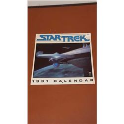 Vintage 1991 Star Trek calendar