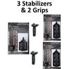 Image 1 : 3 Taculizer Stabilizer & 2 Grips