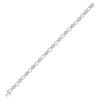 Image 1 : Womens Round Diamond Link Bracelet 3 Cttw 14kt White Gold - REF-197R5X