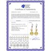 Image 2 : Genuine 11.60 ctw Citrine Earrings 14KT Rose Gold - REF-47N5R