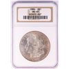 Image 1 : 1886 $1 Morgan Silver Dollar Coin NGC MS65