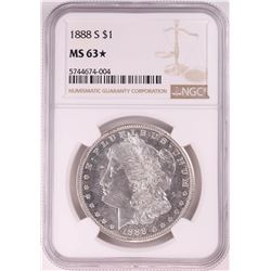 1888-S $1 Morgan Silver Dollar Coin NGC MS63* Star