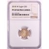 Image 1 : 2018-W $5 Proof American Gold Eagle Coin NGC PF69 Ultra Cameo
