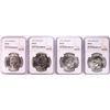 Image 1 : Lot of 1971-S to 1974-S Eisenhower Silver Dollar Coins NGC MS65