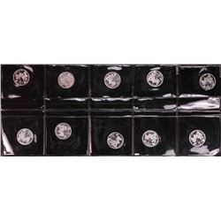 Lot of (10) Disney Mickey & Minnie Mouse Golfer 1/20 oz. .999 Fine Silver Coin Rounds