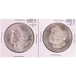 Lot of (2) 1883-O $1 Morgan Silver Dollar Coins