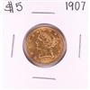 Image 1 : 1907 $5 Liberty Head Half Eagle Gold Coin