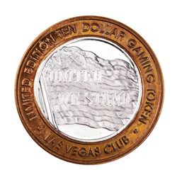 .999 Silver Las Vegas Club $10 Casino Limited Edition Gaming Token
