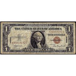 1935A $1 Hawaii WWII Emergency Issue Silver Certificate Note