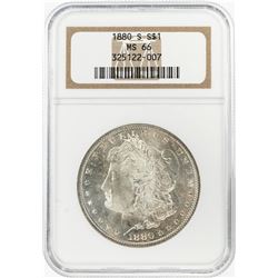 1880-S $1 Morgan Silver Dollar Coin NGC MS66