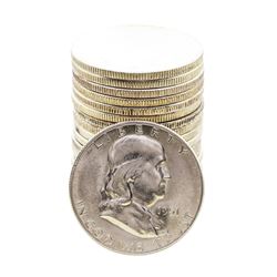 Roll of (20) Brilliant Uncirculated 1951-S Franklin Half Dollar Coins