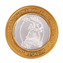 .999 Silver Palms Casino Las Vegas, NV $10 Casino Limited Edition Gaming Token