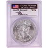 Image 1 : 2014 $1 American Silver Eagle Coin PCGS MS70 John Mercanti Signature