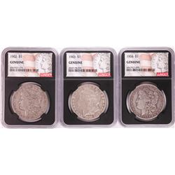 Lot of 1902-1904 $1 Morgan Silver Dollar Coins NGC Genuine