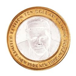 .999 Silver New York New York Casino Las Vegas $10 Limited Edition Gaming Token