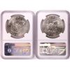 Image 2 : Lot of (2) 1972-S Eisenhower Silver Dollar Coins NGC MS66