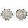 Image 2 : Lot of (2) 1927-S $1 Peace Silver Dollar Coins