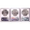 Image 2 : Lot of (3) 1971-S Eisenhower Silver Dollar Coins NGC MS65