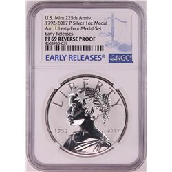 2017-P Reverse Proof Liberty 1oz Silver Medal NGC PF69 Early Releases