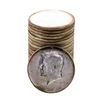 Image 1 : Roll of (20) Brilliant Uncirculated 1964 Kennedy Half Dollar Coins Nice Toning
