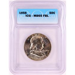 1956 Franklin Half Dollar Coin ICG MS65FBL