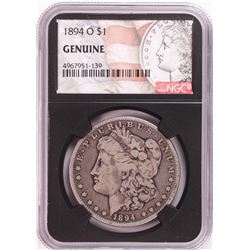 1894-O $1 Morgan Silver Dollar Coin NGC Genuine