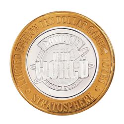 .999 Silver Stratosphere Las Vegas, NV $10 Casino Limited Edition Gaming Token
