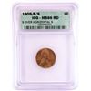 Image 1 : 1909-S/S Horizontal S Lincoln Head Cent Coin ICG MS66RD