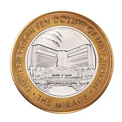 .999 Fine Silver Mirage Las Vegas, Nevada $10 Limited Edition Gaming Token
