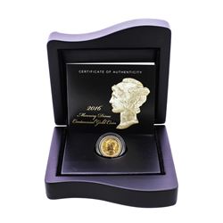 2016-W Mercury Dime Gold Centennial Commemorative Coin w/Box and COA