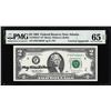 Image 1 : 1995 $2 Federal Reserve Star Note PMG Gem Uncirculated 65EPQ Courtesy Autograph