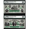 Image 1 : Low Serial Set 1872 $20 & $50 South Carolina Obsolete Notes PMG Superb Gem Unc. 68EPQ