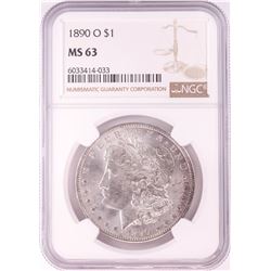 1890-O $1 Morgan Silver Dollar Coin NGC MS63