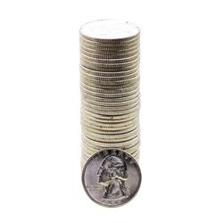 Roll of (40) Brilliant Uncirculated 1958 Washington Quarter Coins