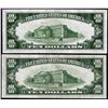 Image 2 : Lot of (2) 1934A $10 North Africa WWII Emergency Issue Silver Certificate Notes