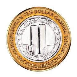 .999 Silver McCarran International Airport $10 Casino Limited Edition Gaming Token