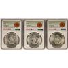 Image 1 : Lot of (3) 1948Mo Mexico 5 Pesos Silver Coins NGC MS64