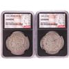 Image 1 : Lot of 1921 & 1921-D $1 Morgan Silver Dollar Coins NGC Genuine