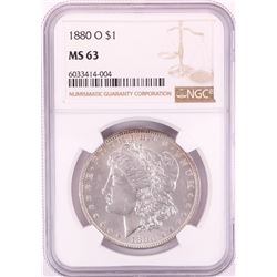 1880-O $1 Morgan Silver Dollar Coin NGC MS63