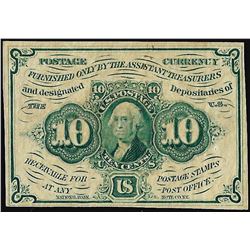 July 17, 1862 Ten Cents First Issue Fractional Currency Note