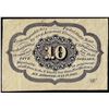 Image 2 : July 17, 1862 Ten Cents First Issue Fractional Currency Note